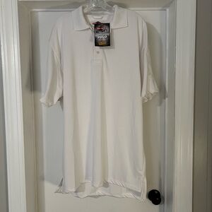 Brand New TRU-SPEC Men's 24-7 Series Short Sleeve White Polo Shirt Size L NWT